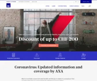 Axa.ch(Versicherung & Vorsorge in der Schweiz) Screenshot