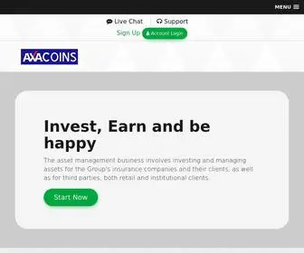 Axacoins.com(Bitcoin Investment & Asset Management) Screenshot