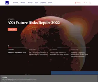 Axa.com(AXA's Corporate Website) Screenshot