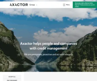 Axactor.com(Axactor helps companies with credit management) Screenshot