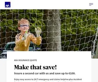 Axa.ie(Insurance Quotes from AXA Insurance Quote Ireland) Screenshot