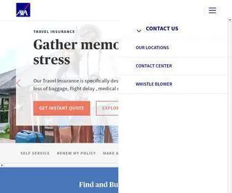 Axamansard.com(Health, Life, Motor, Travel Insurance, Investment) Screenshot