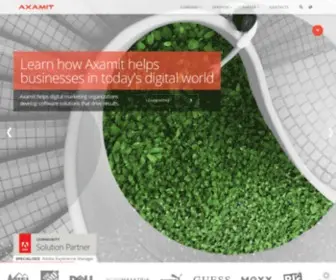 Axamit.com(Digital Consulting Company Specializing in Adobe Solutions) Screenshot