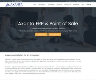 Axantaerp.com(Cloud ERP & POS Solution) Screenshot