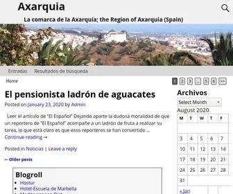 Axarquia.com(The Region of Axarquia (Spain)) Screenshot