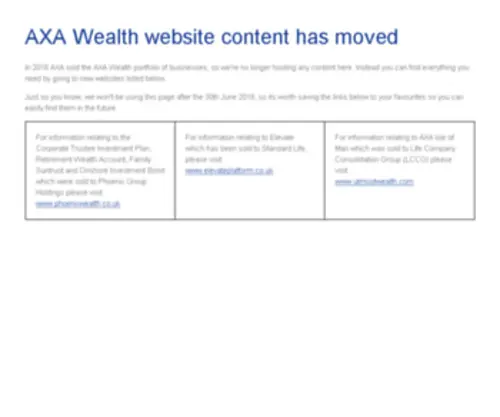 Axawealth.co.uk(AXA Wealth) Screenshot