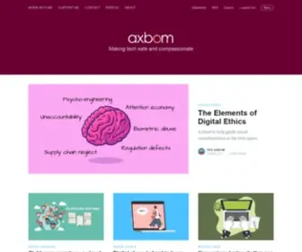 Axbom.com(Making tech safe and compassionate through design) Screenshot