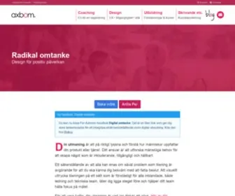 Axbom.se(Design och digital etik) Screenshot