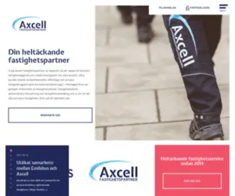 Axcell.se(Axcell Fastighetspartner) Screenshot