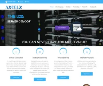 Axcelx.com(Boston Dedicated Colocation Servers Massachusetts) Screenshot