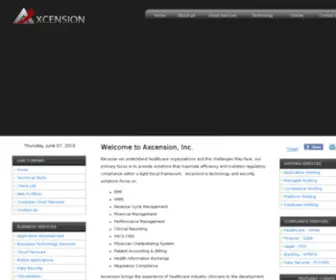 Axcension.com(Axcension, Inc) Screenshot