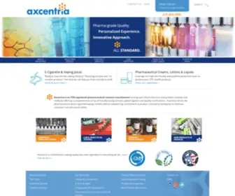 Axcentriapharm.com(Axcentria Pharmaceuticals) Screenshot