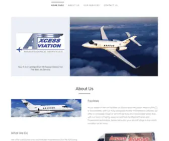 Axcessaviation.com(Aircraft Service and Maintenance) Screenshot