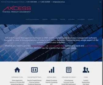 Axcess.com.au(Financial Management Software) Screenshot