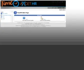 Axcethrtime.com(TimeIPS Security Enabled) Screenshot