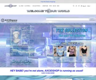 Axcidshop.com(Streetwear Clothing) Screenshot