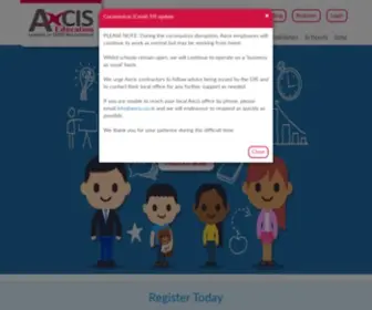 Axcis.co.uk(Axcis Education) Screenshot