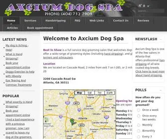 Axciumdogspa.com(Axcium Dog Spa) Screenshot