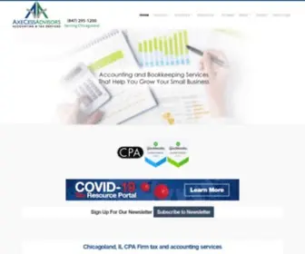 Axecessadvisors.com(Deerfield, IL Highland Park IL QuickBooks® bookkeeping AxeCess Advisors) Screenshot