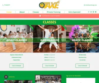 Axechicago.com(Axé Capoeira Chicago) Screenshot