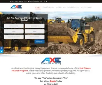 Axefunds.com(Axe Business Funding) Screenshot