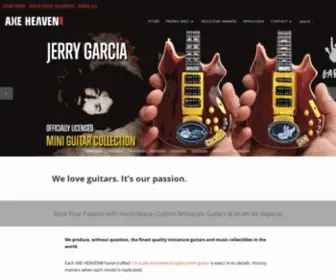 Axeheaven.com(Officially Licensed Mini Guitar Replica Collectibles) Screenshot