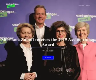 Axel-Springer-Award.com(Axel Springer Award) Screenshot