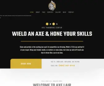 Axelairupland.com(Axe Lair) Screenshot