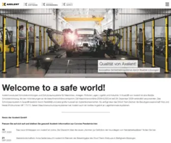 Axelent.de(Schutzzaun-Systeme, Schutzgitter, Schutzeinrichtungen von Axelent) Screenshot