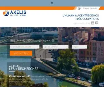 Axelis.fr(Agence interim Lyon) Screenshot