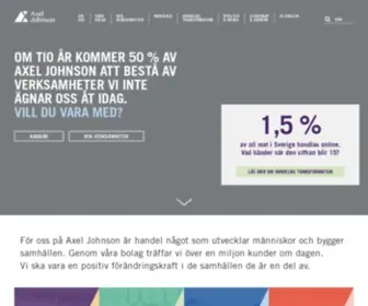 Axeljohnson.se(Axel Johnson) Screenshot