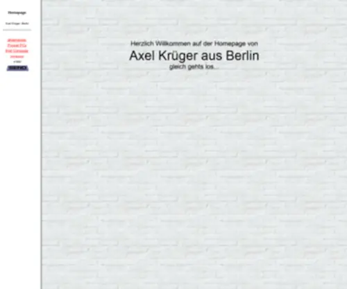 Axelkrueger.de(Axel Krueger aus Berlin) Screenshot