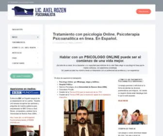 Axelrozen.com(Psicoanalítica)) Screenshot