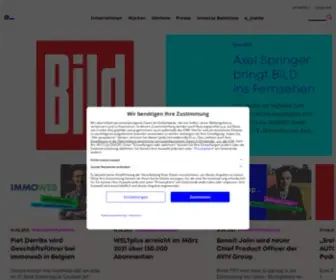 Axelspringer.com(Axel Springer SE) Screenshot