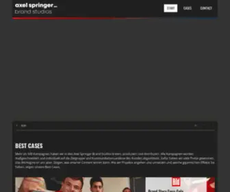 Axelspringerbrandstudio.com(Axel Springer Brand Studios) Screenshot