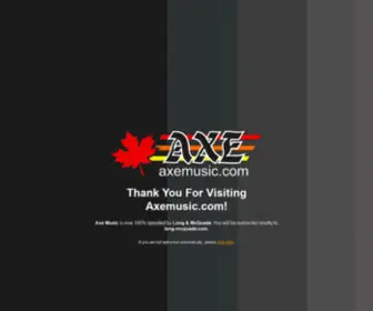 Axemusic.com(Thank You for visiting) Screenshot