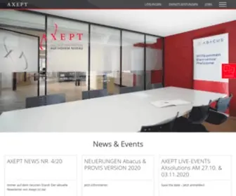 Axept.ch(Digitale Innovation auf hohem Niveau) Screenshot