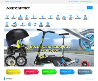 Axer-Sport.pl(Hurtownia sportowa i fitness) Screenshot