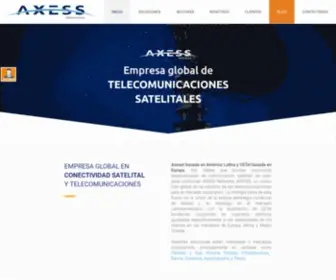 Axesat.com(Servicios de conectividad satelital) Screenshot