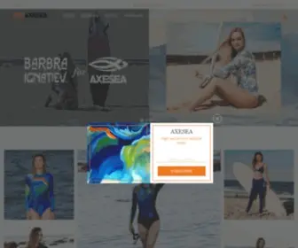 Axesea.com(AXESEA-Artistic & Technological Surf Apparel) Screenshot