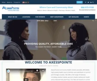 Axesspointe.org(Community Health Center Akron) Screenshot