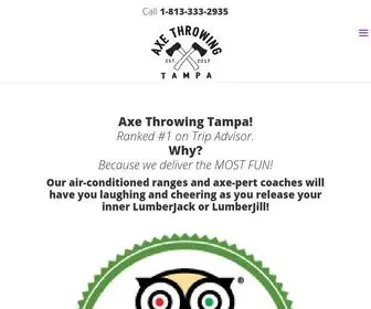 Axethrowingtampa.com(Axe Throwing Tampa) Screenshot