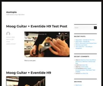 Axetopia.com(Guitar Lessons) Screenshot