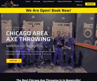 Axezonelounge.com(Chicago Axe throwing at Axe Zone Lounge Naperville) Screenshot