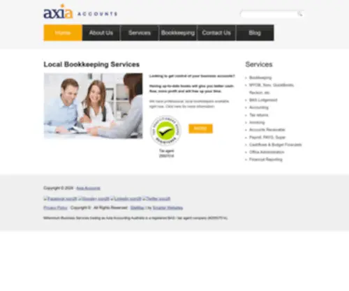 Axiaaccounts.com.au(Axiaaccounts) Screenshot