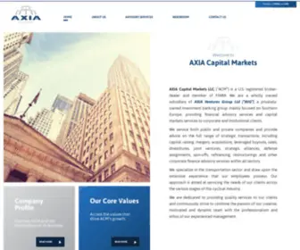 Axiacm.com(AXIA Capital Markets LLC) Screenshot