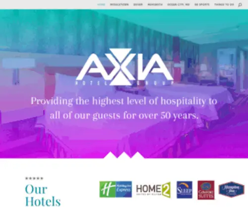 Axiahotelgroup.com(Axia Hotel Group) Screenshot