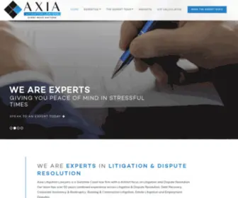 Axialawyers.com.au(Axia Litigation Lawyers Sunshine Coast) Screenshot