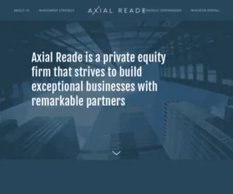 Axialreade.com(Creating value by valuing relationships) Screenshot