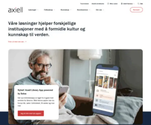 Axiell.no(Axiell Norge) Screenshot